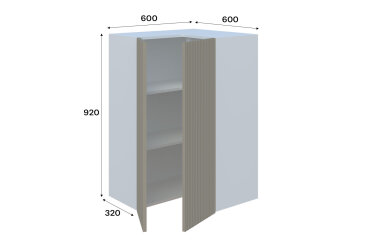 Изображение В 60х60 угол прямой л/п (h-920)