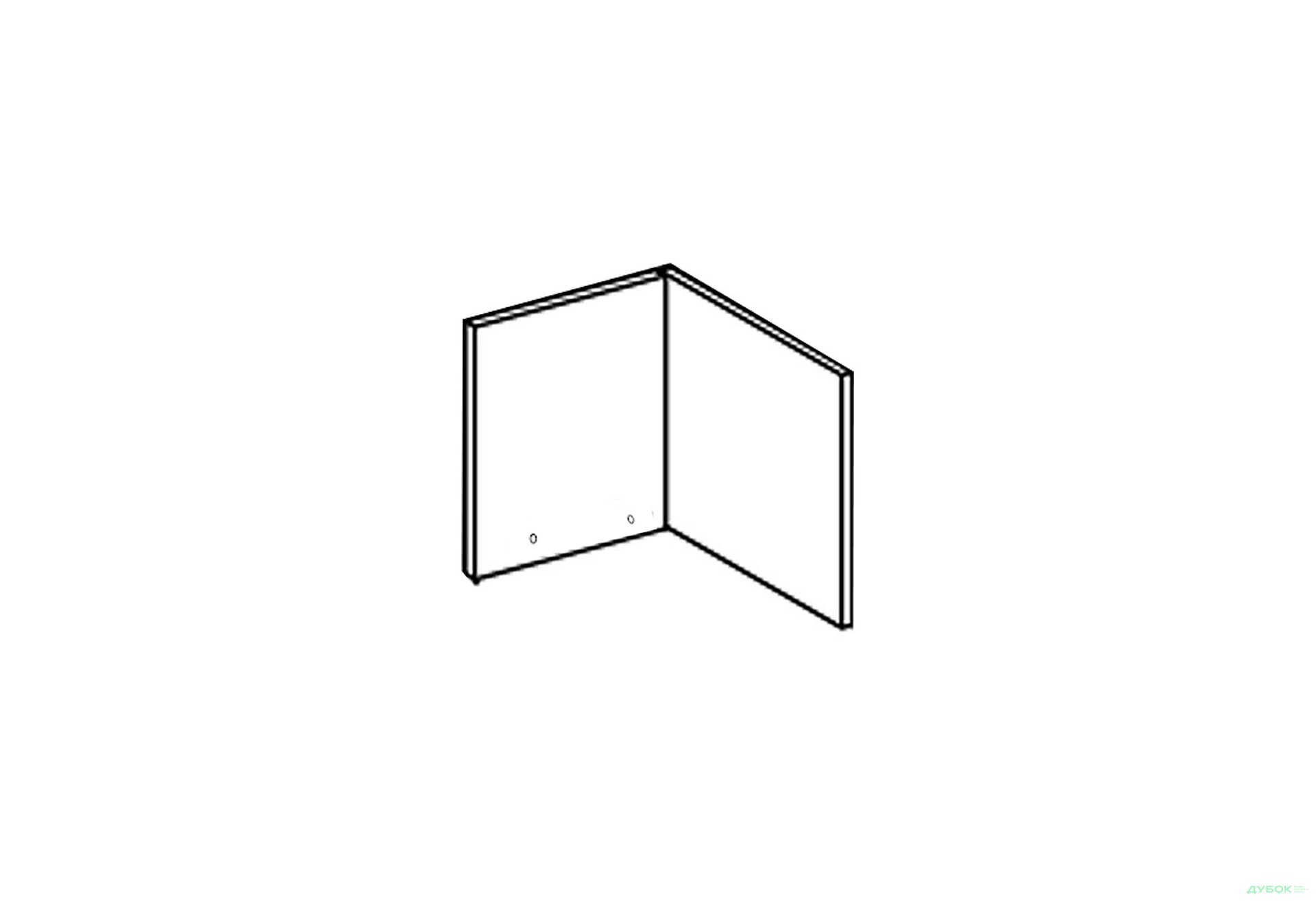 Изображение 1 - Фасад А 90x90 угол прямой (570) Роуз