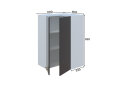 Зображення 1 - В 60x60 кут прямий (h-920) Ліона