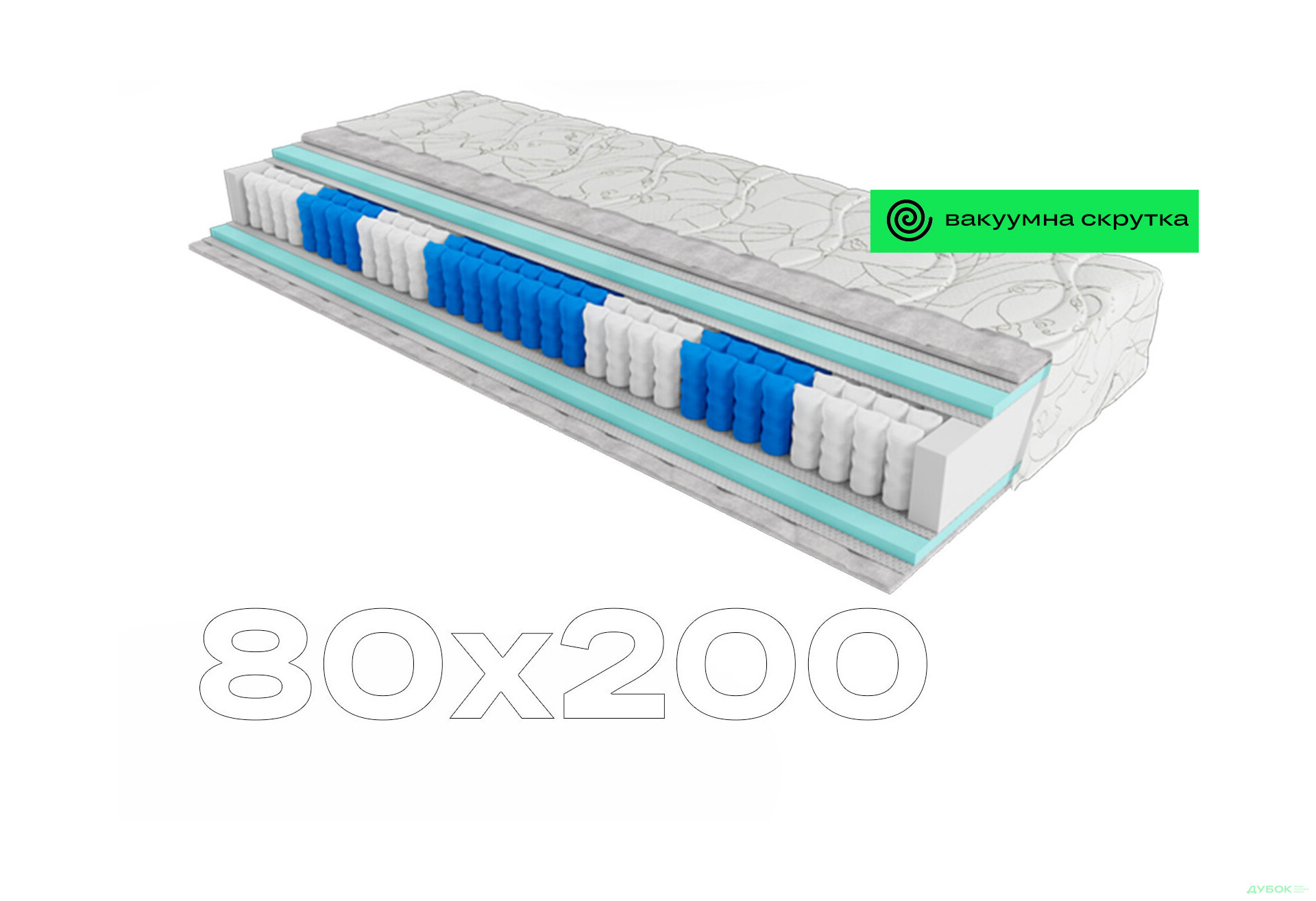 Зображення 1 - Матрац Artist Pikasso / Артіст Пікассо 80х200 скручений ЕММ