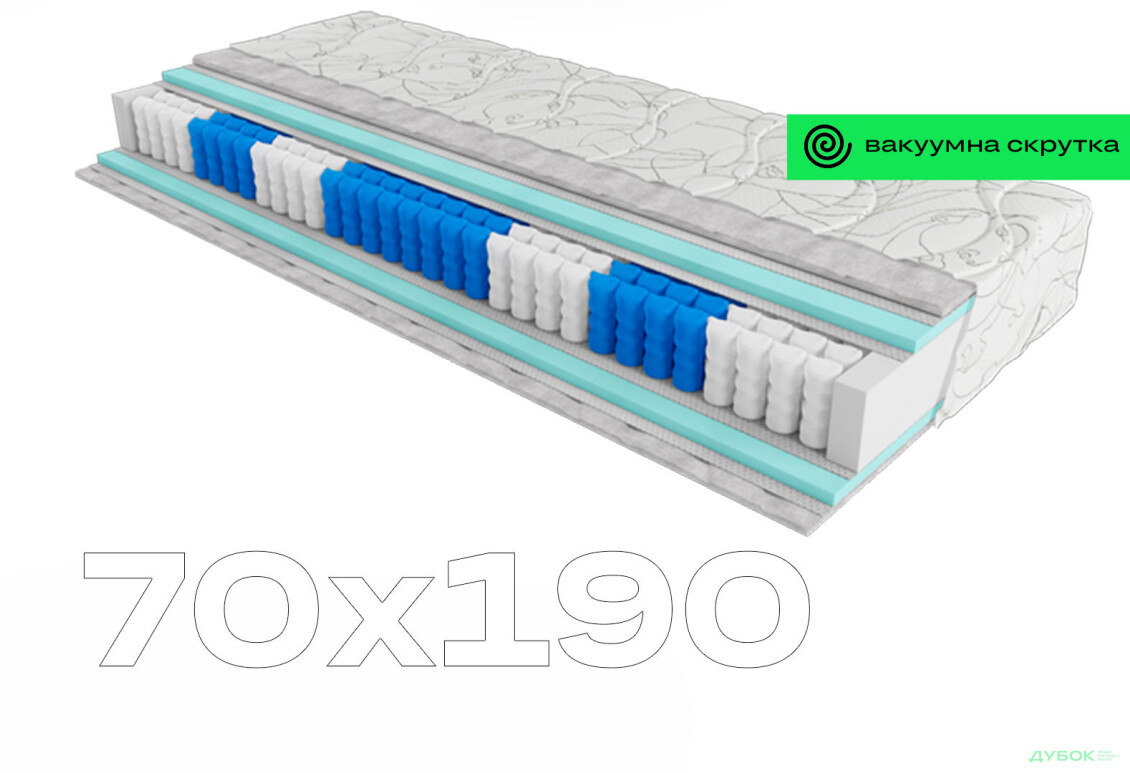 Матрац Artist Pikasso / Артіст Пікассо 70х190 скручений ЕММ