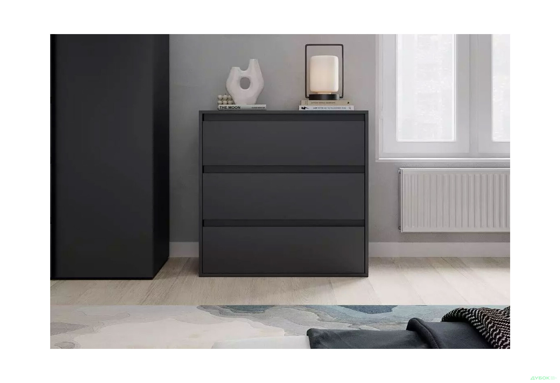 Изображение 2 - Комод Art In Head Лайт 3 с 3 ящиками 80 см, графит