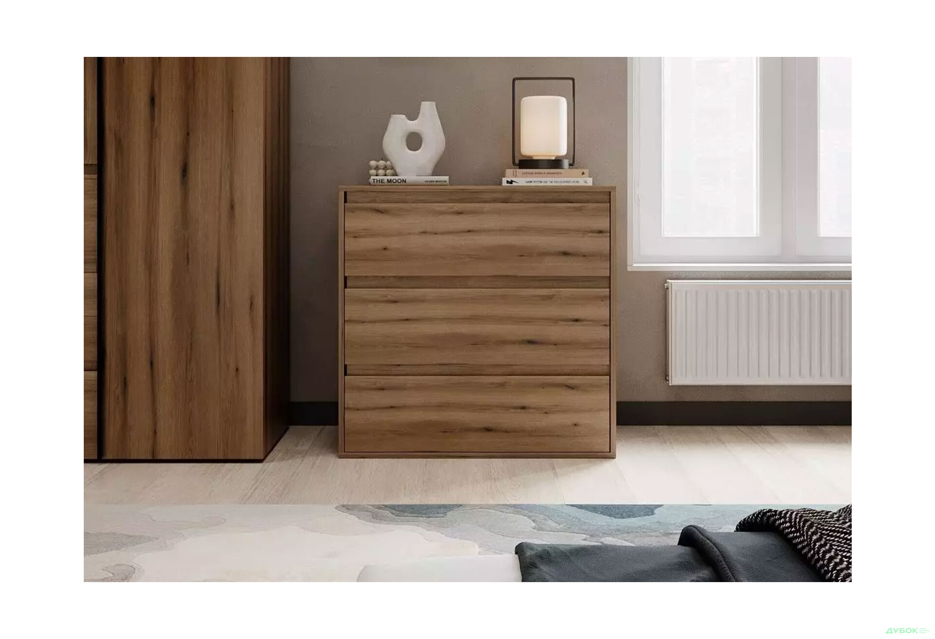 Изображение 2 - Комод Art In Head Лайт 3 с 3 ящиками 80 см, дуб эвок