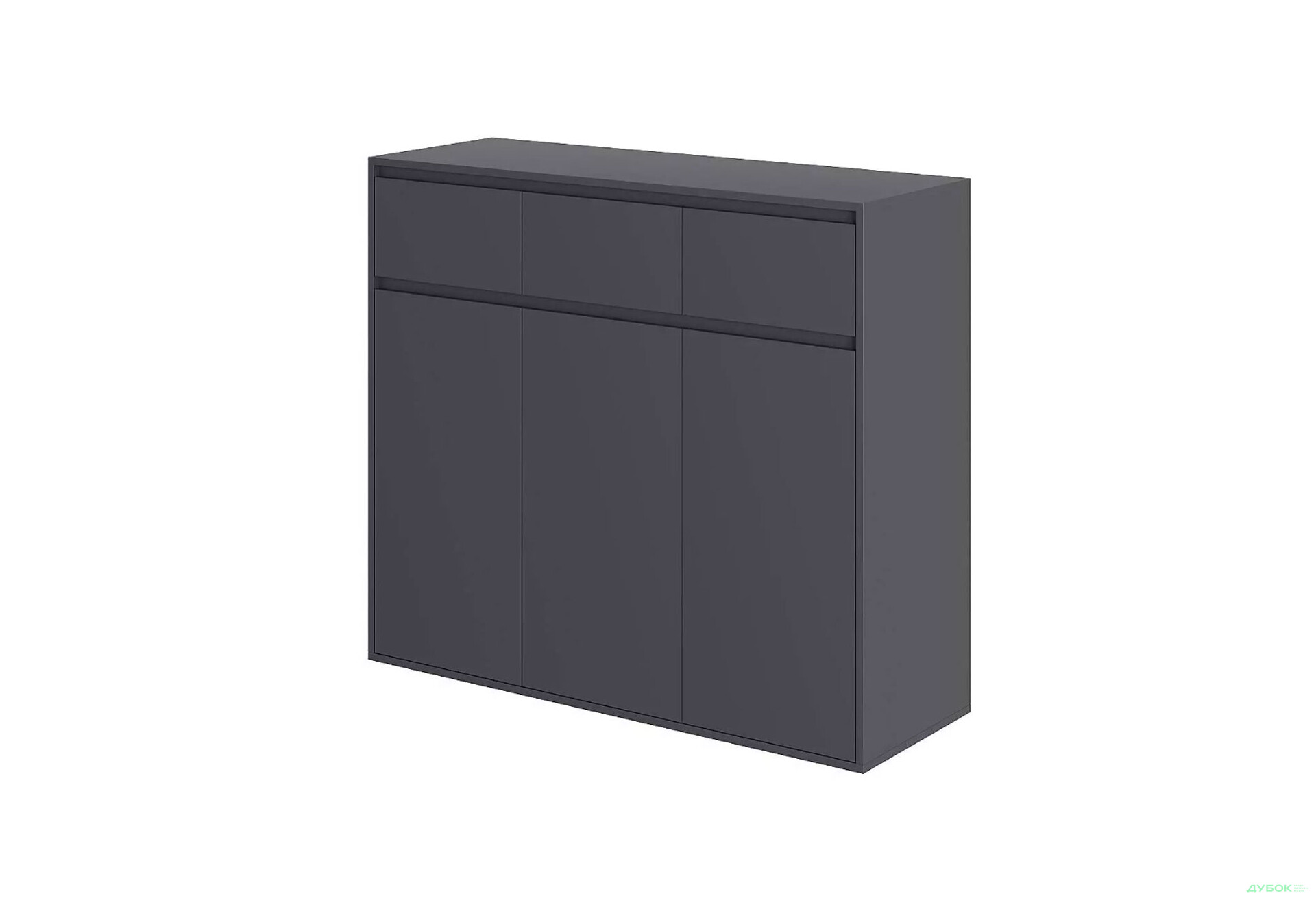 Зображення 1 - Комод Art In Head Лайт 3х3 3-дверний з 3 шухлядами 120 см, графіт