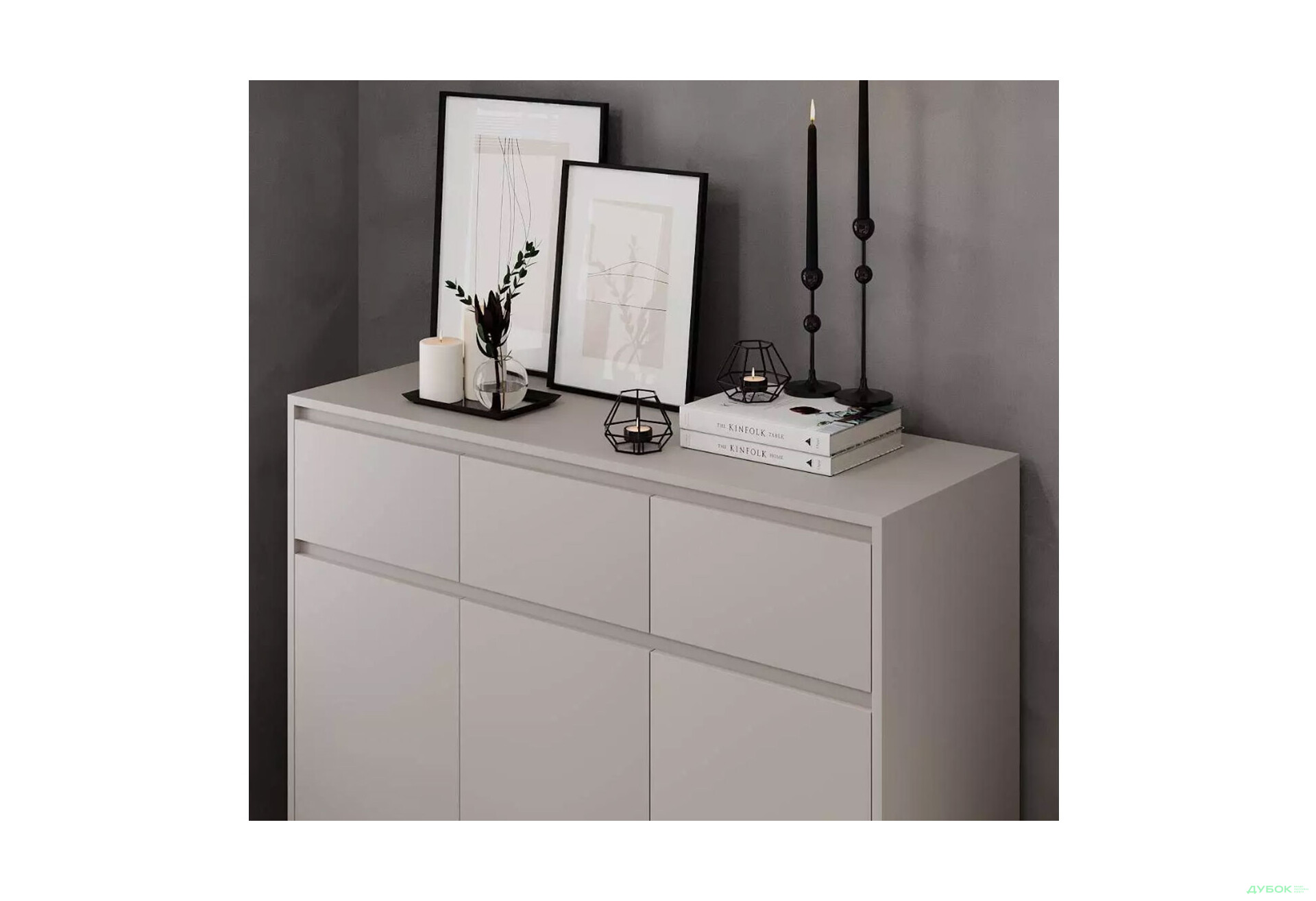 Зображення 3 - Комод Art In Head Лайт 3х3 3-дверний з 3 шухлядами 120 см, кашемір