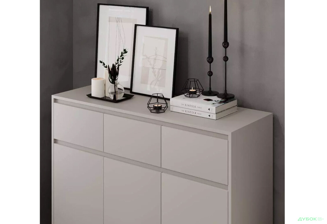 Зображення 3 - Комод Art In Head Лайт 3х3 3-дверний з 3 шухлядами 120 см, кашемір