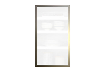 Фасад скляний мат 713x296 (В30 h-720), рама шампань метал Світ Меблів