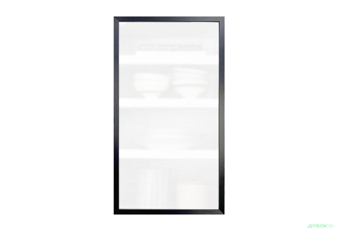 Фасад скляний мат 713x396 (В40 h-720), рама чорна метал Світ Меблів