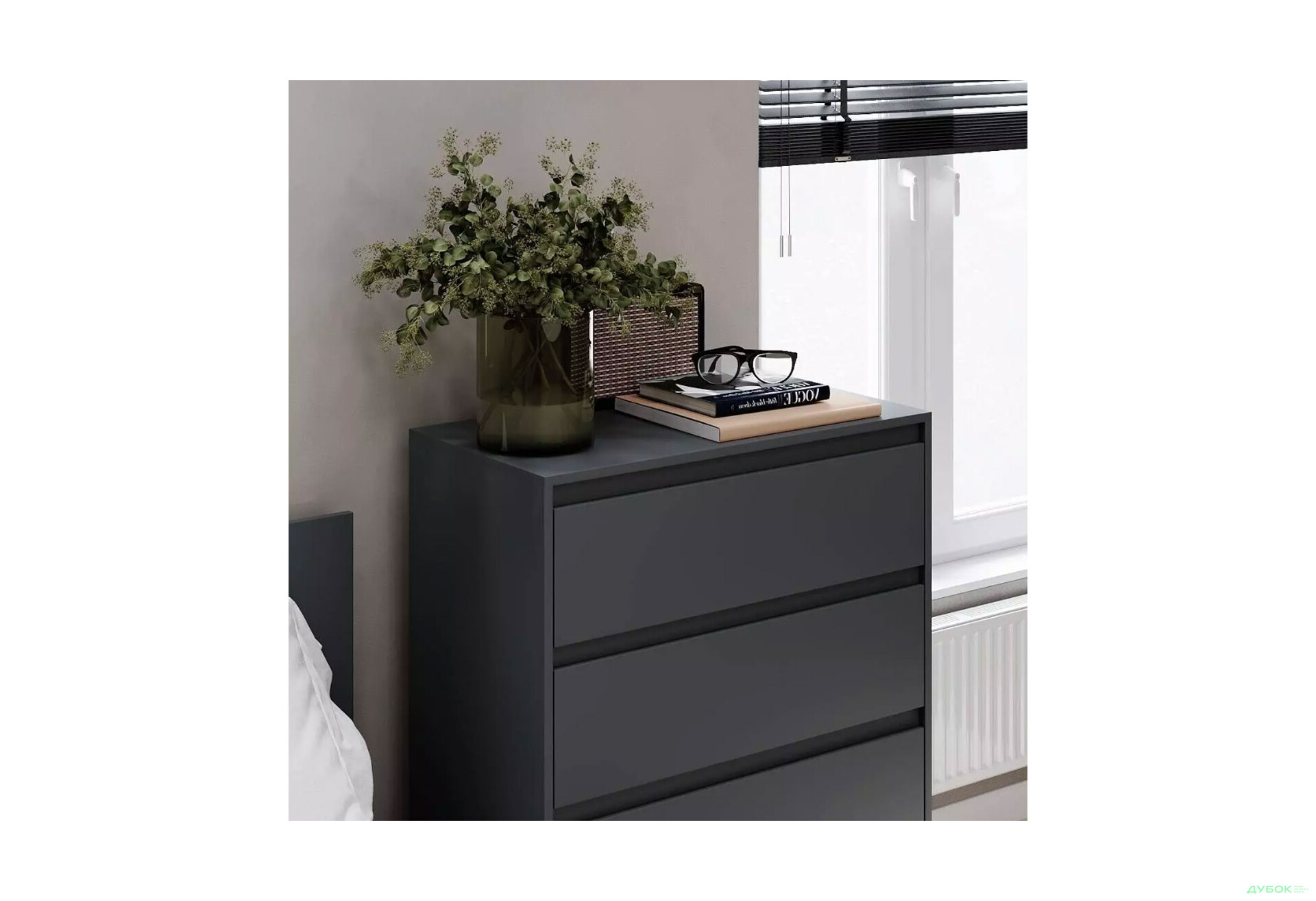 Зображення 3 - Комод Art In Head Light / Лайт з 4 шухлядами 80 см, графіт