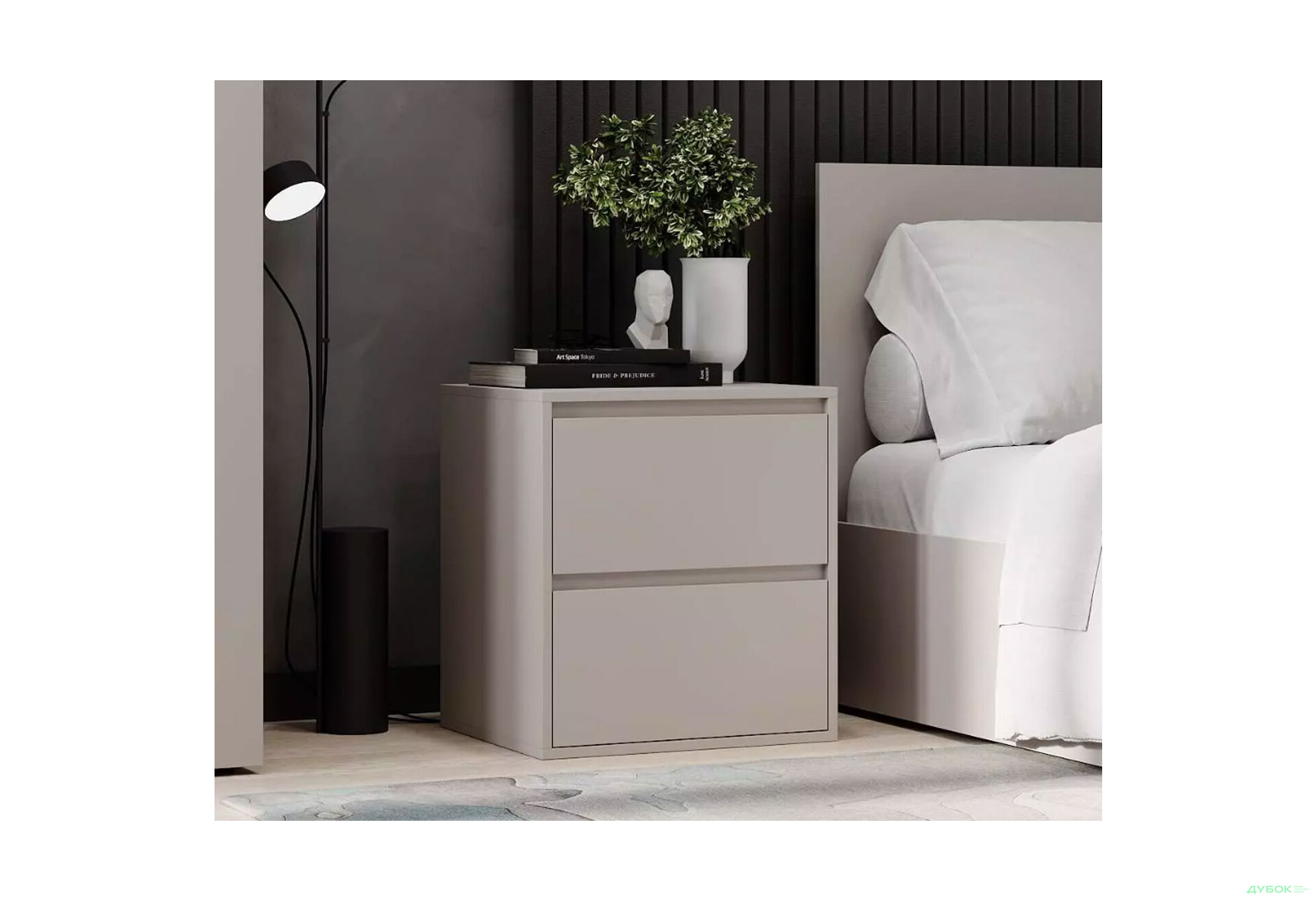 Зображення 3 - Тумба приліжкова Art In Head Light / Лайт з 2 шухлядами 50 см, кашемір