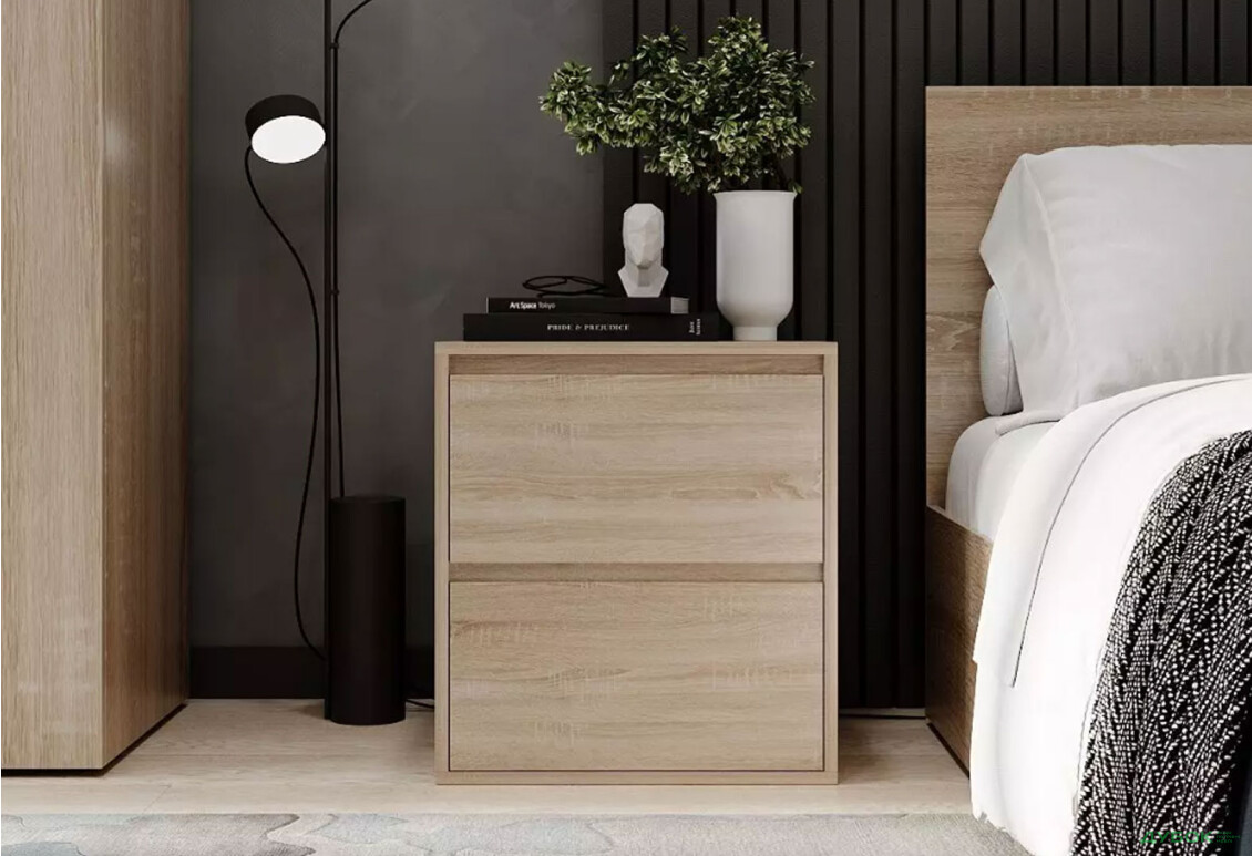 Зображення 2 - Тумба приліжкова Art In Head Light / Лайт з 2 шухлядами 50 см, дуб сонома