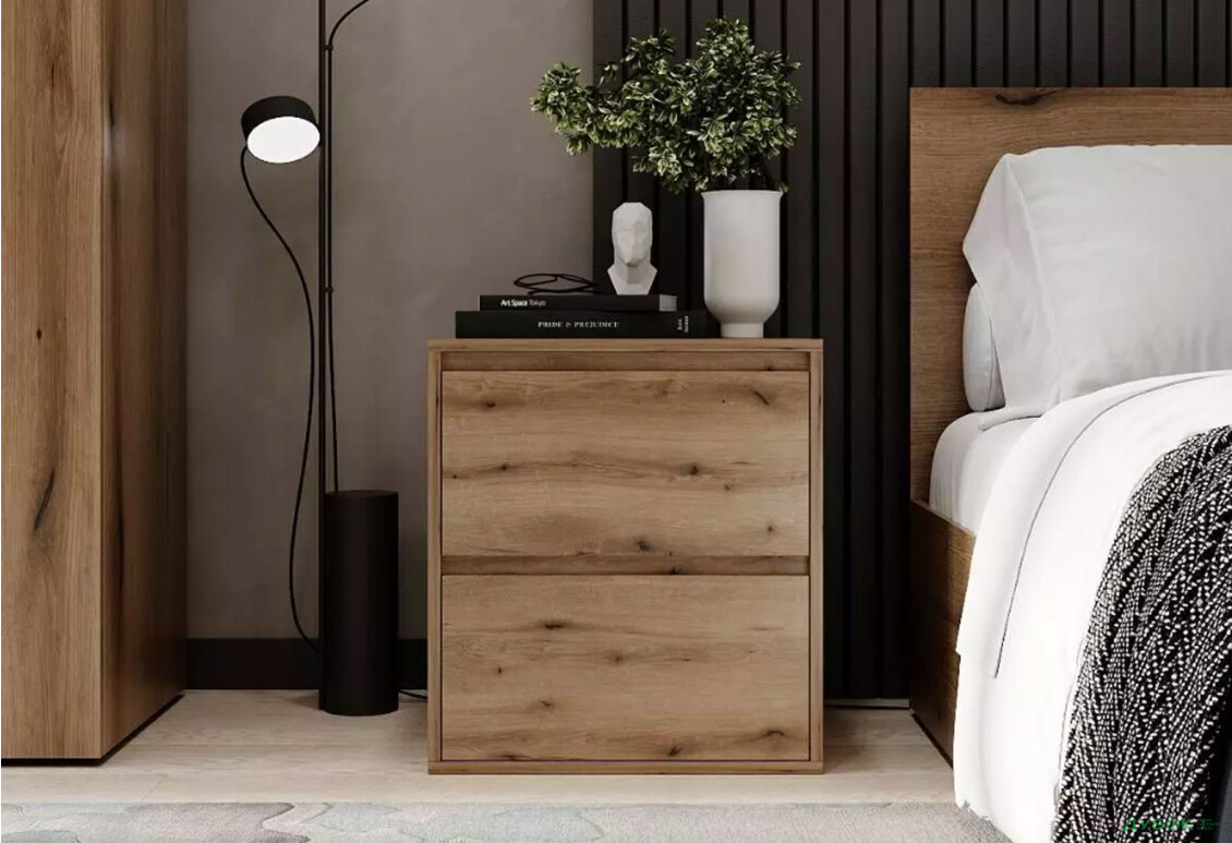 Зображення 2 - Тумба приліжкова Art In Head Light / Лайт з 2 шухлядами 50 см, дуб евок