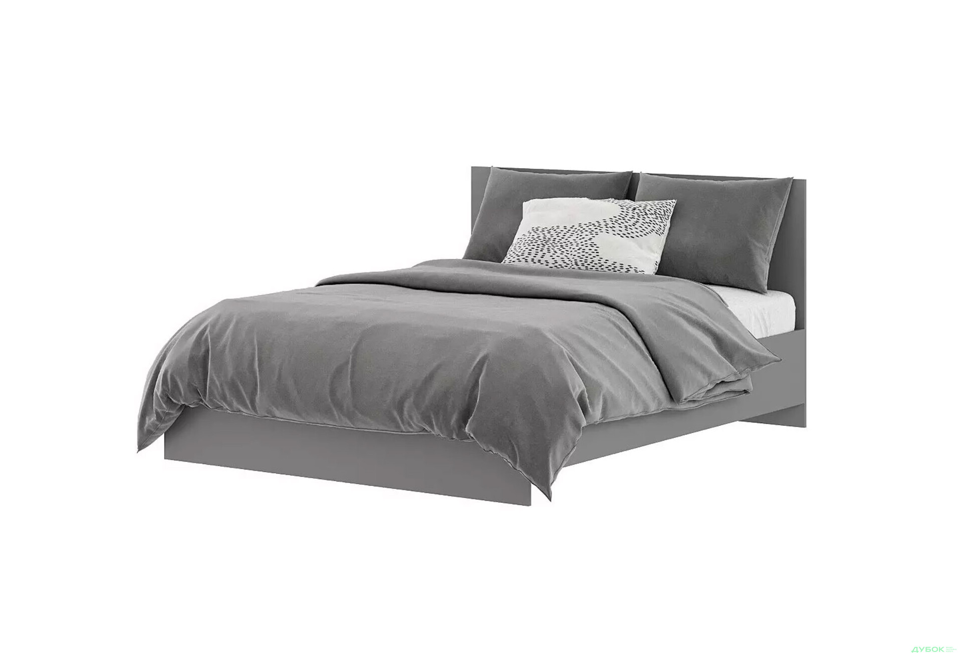 Изображение 1 - Кровать двухспальная Art In Head Light / Лайт 160х200 см, графит