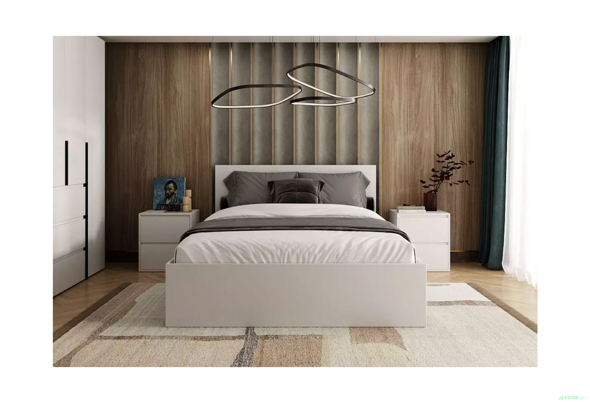 Зображення 2 - Ліжко двоспальне Art In Head Light / Лайт 160х200 см, білий діамант