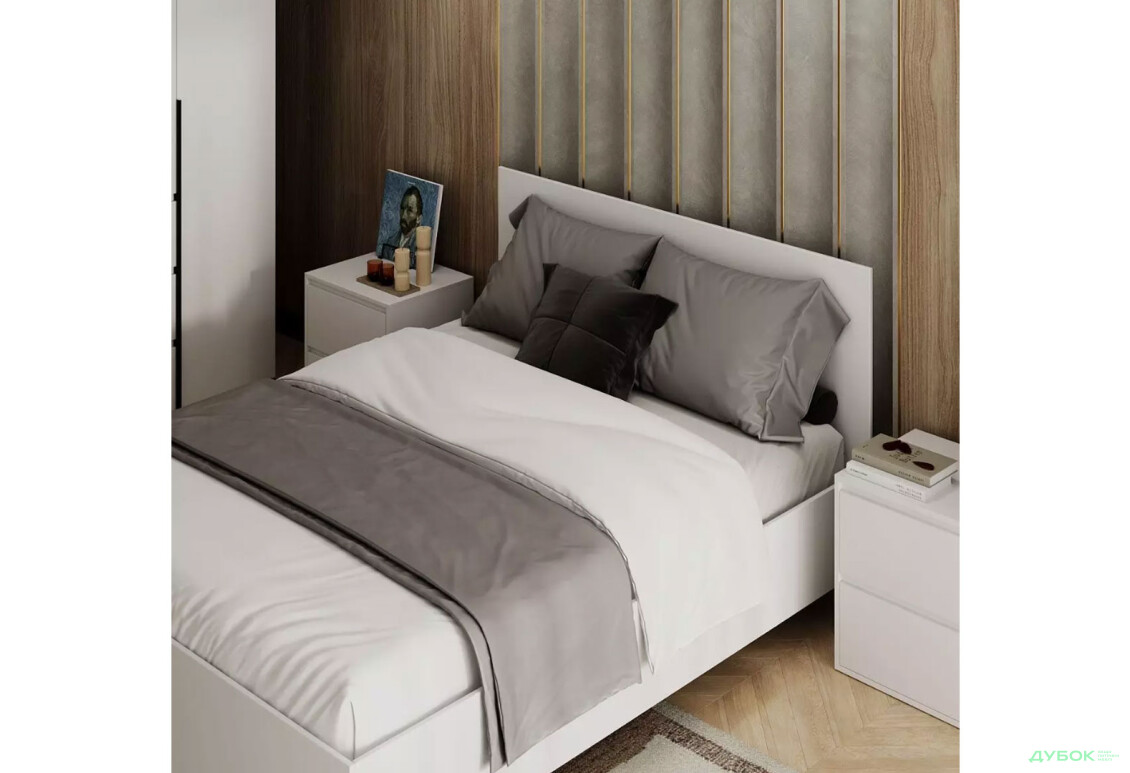 Зображення 3 - Ліжко двоспальне Art In Head Light / Лайт 160х200 см, білий діамант