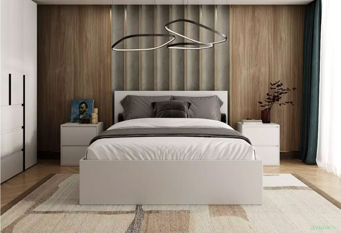 Зображення 2 - Ліжко Art In Head Light / Лайт 140х200 см, білий діамант