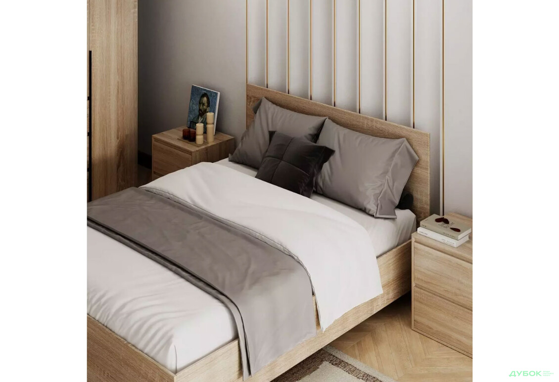 Зображення 3 - Ліжко Art In Head Light / Лайт 140х200 см, дуб сонома