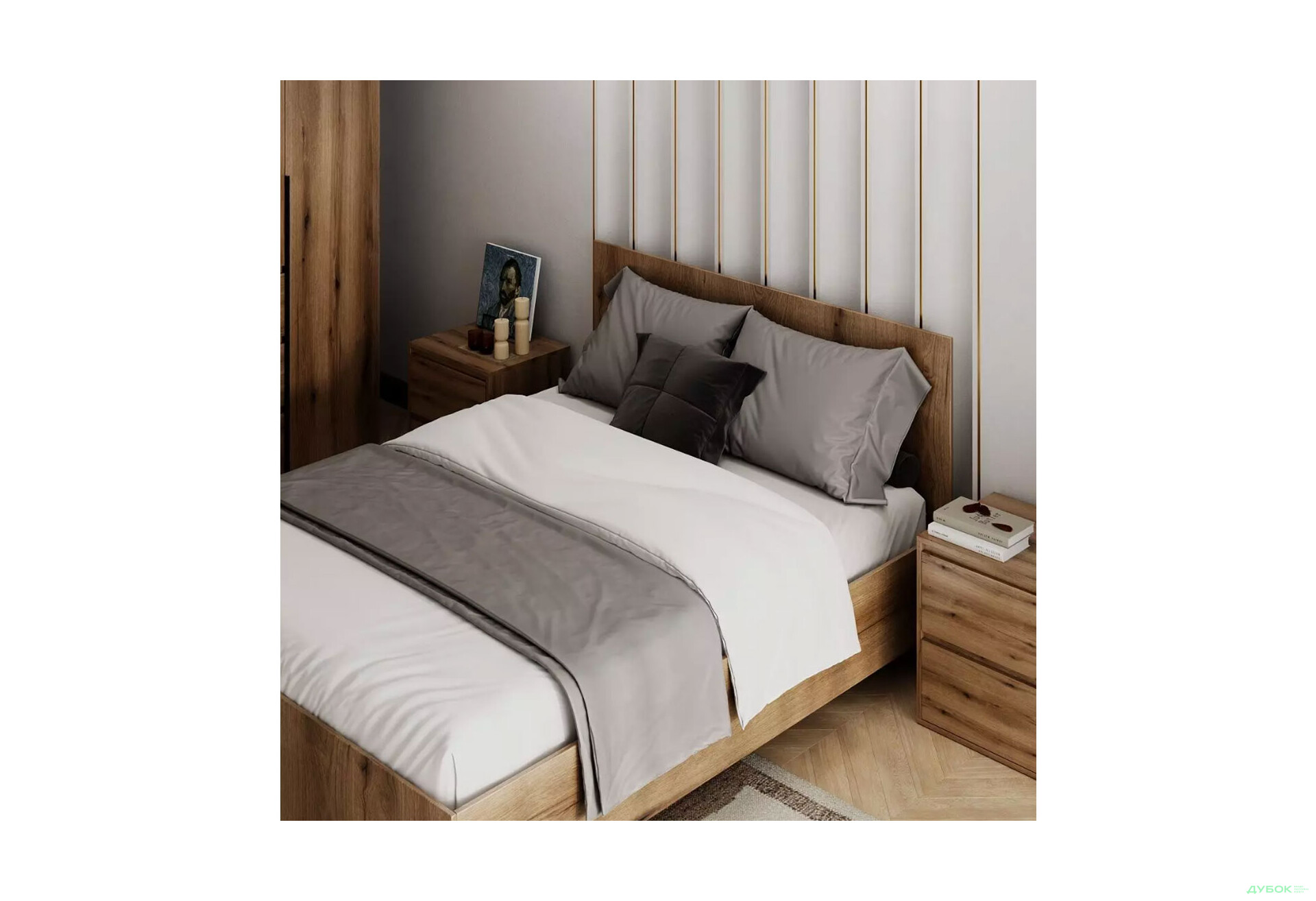 Изображение 3 - Кровать Art In Head Light / Лайт 140х200 см, дуб эвок