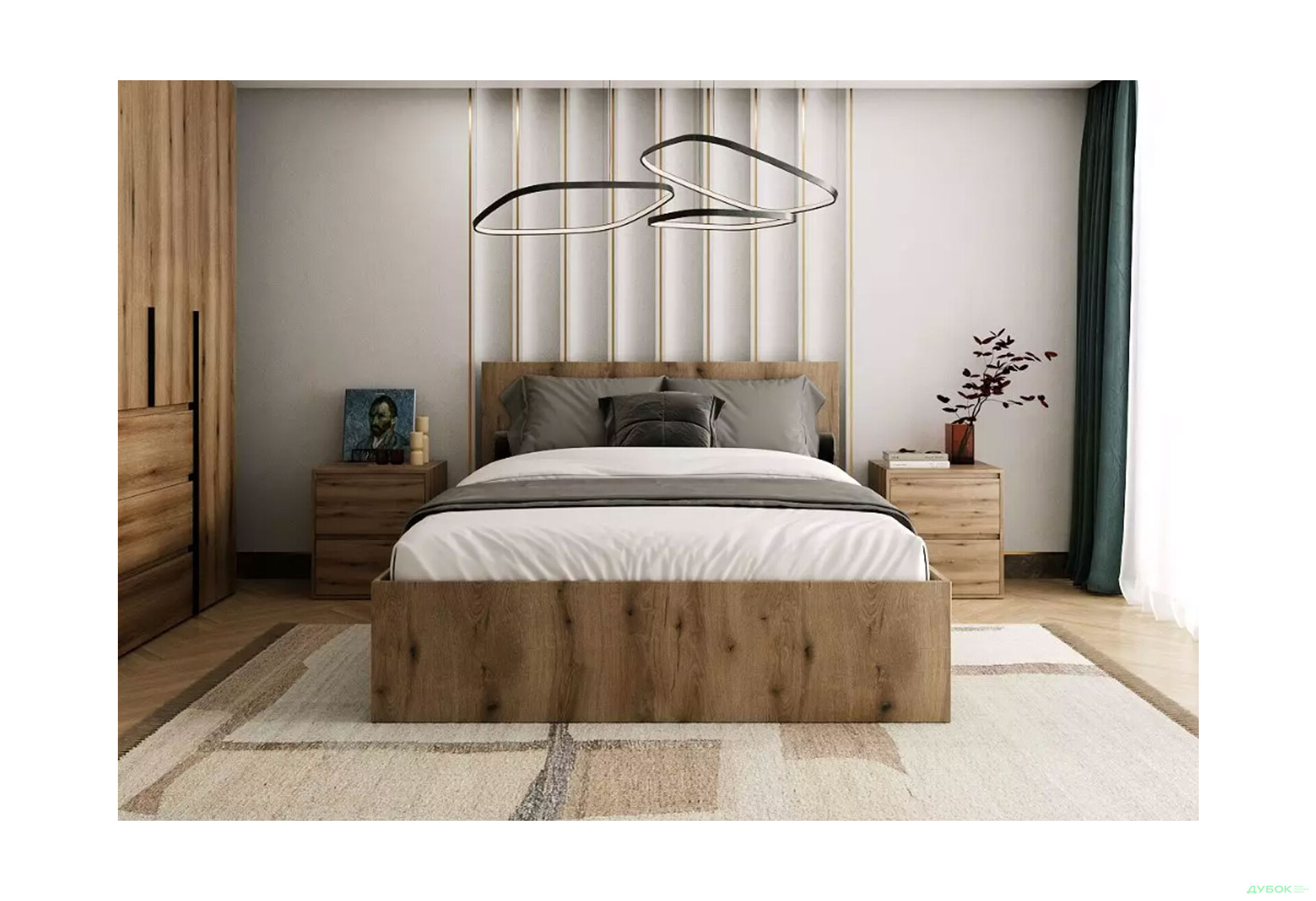 Изображение 2 - Кровать Art In Head Light / Лайт 140х200 см, дуб эвок