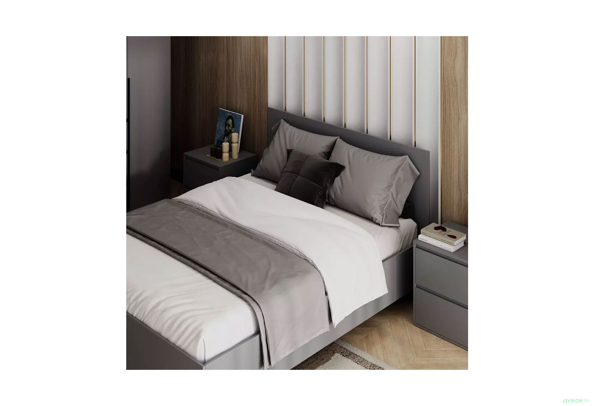 Изображение 3 - Кровать Art In Head Light / Лайт 140х200 см, графит