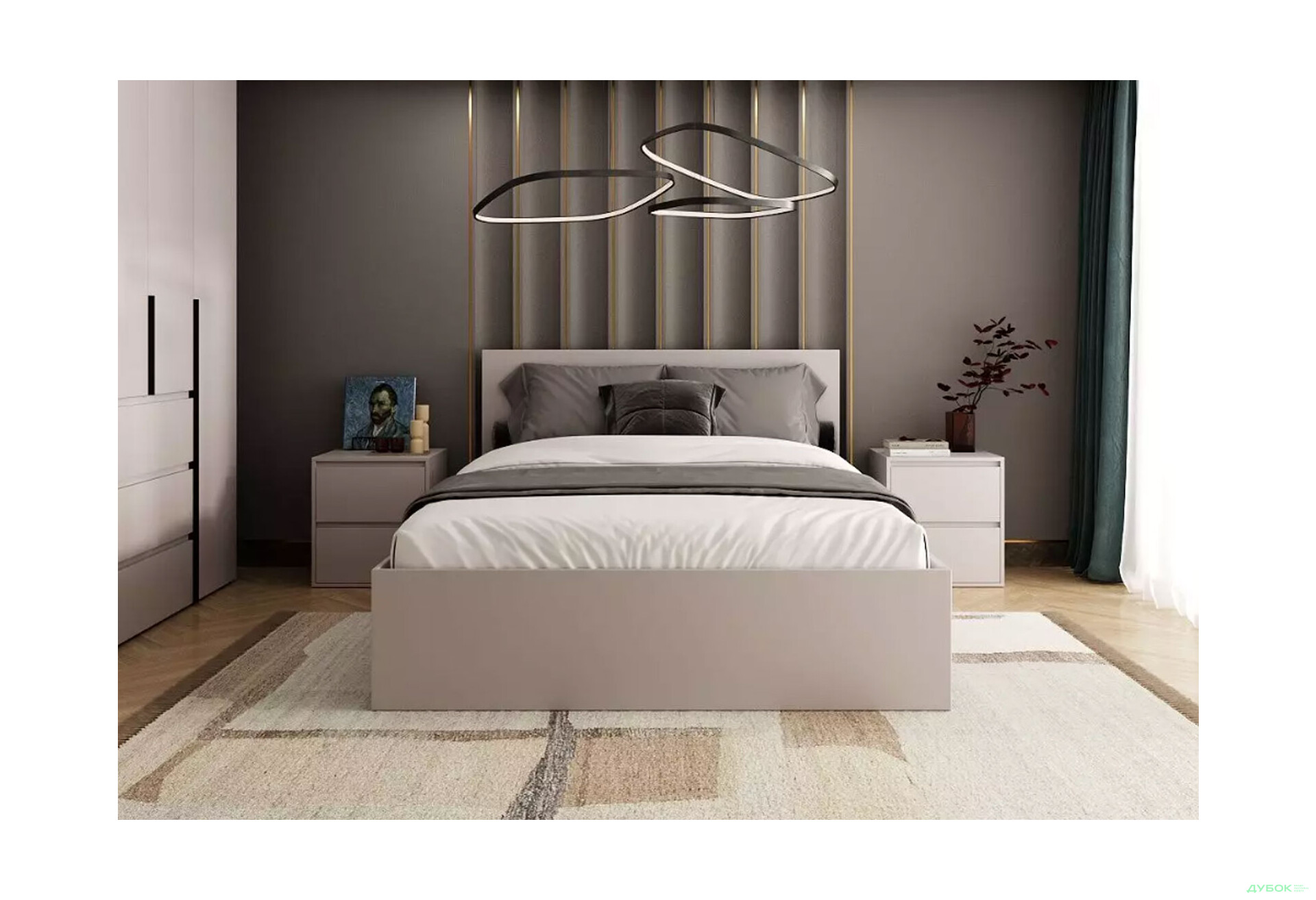 Зображення 2 - Ліжко Art In Head Light / Лайт 140х200 см, кашемір
