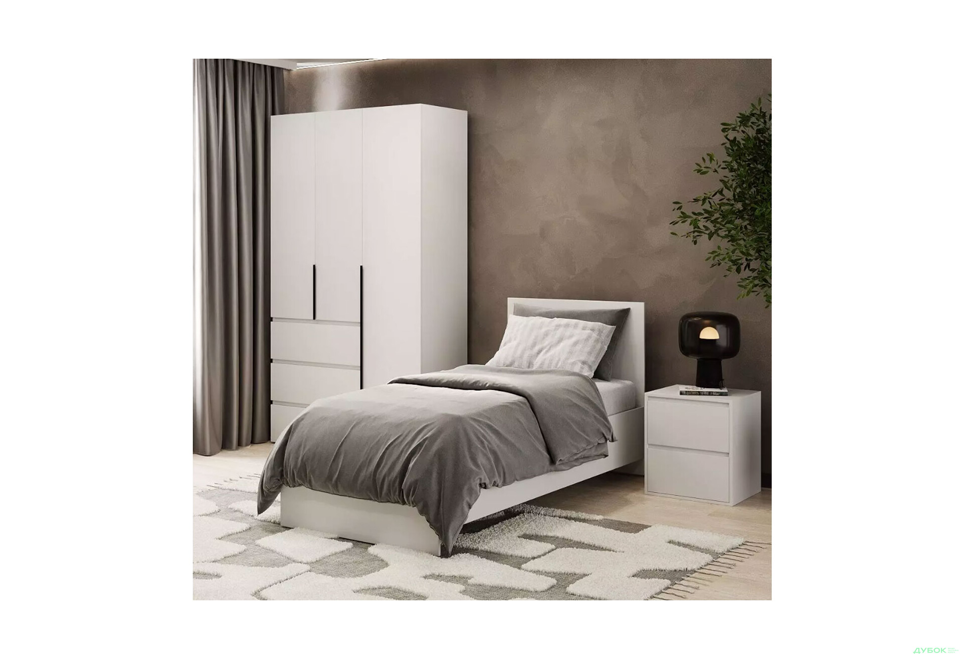 Зображення 2 - Ліжко Art In Head Light / Лайт 90х200 см, білий діамант