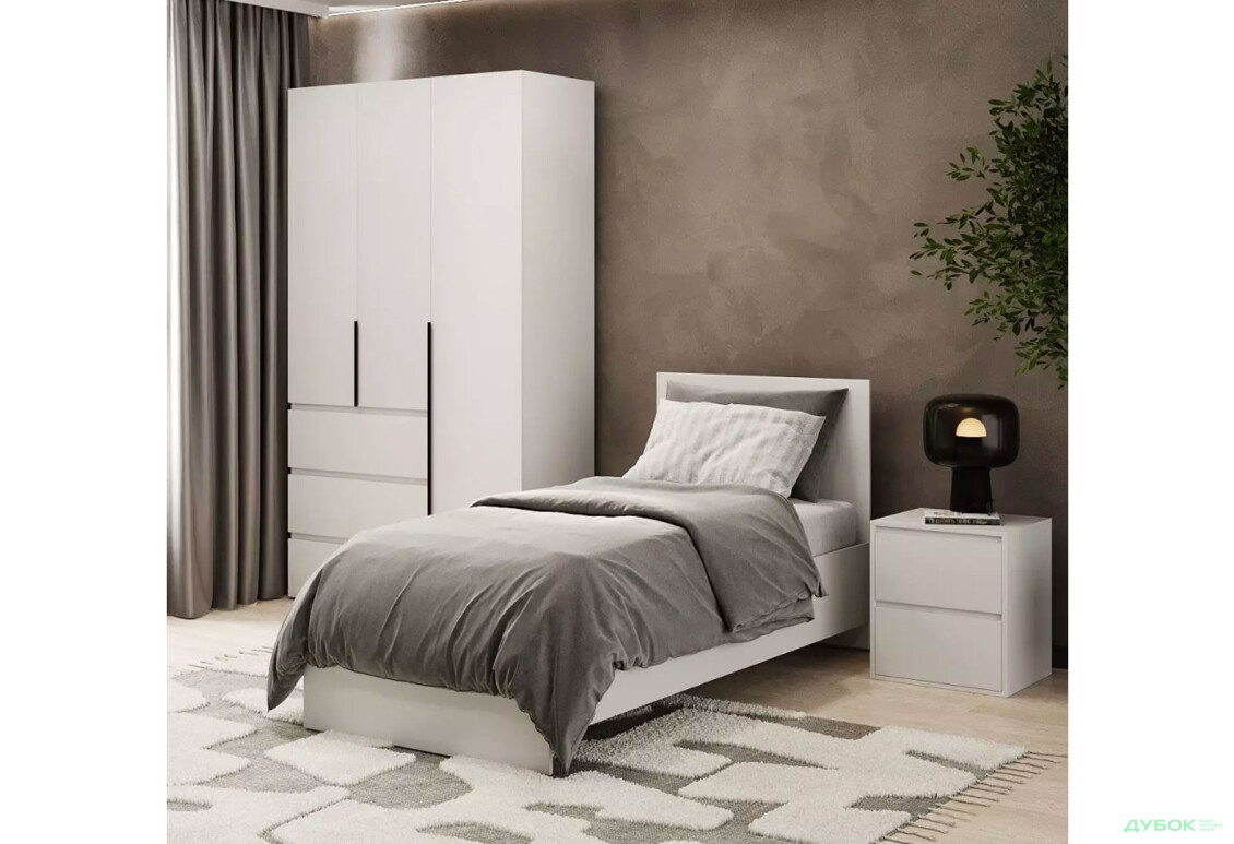 Зображення 2 - Ліжко Art In Head Light / Лайт 90х200 см, білий діамант