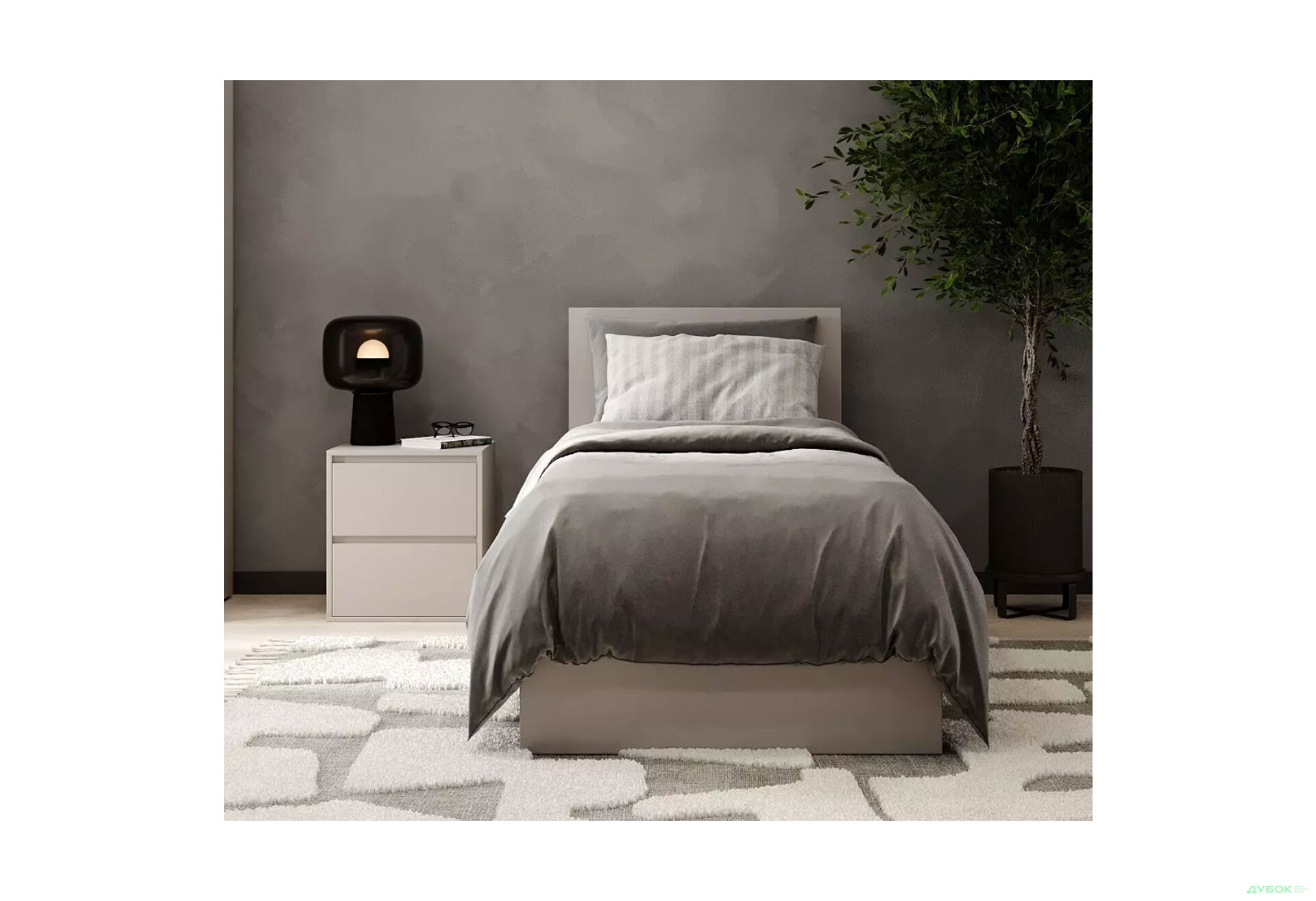 Зображення 3 - Ліжко Art In Head Light / Лайт 90х200 см, кашемір