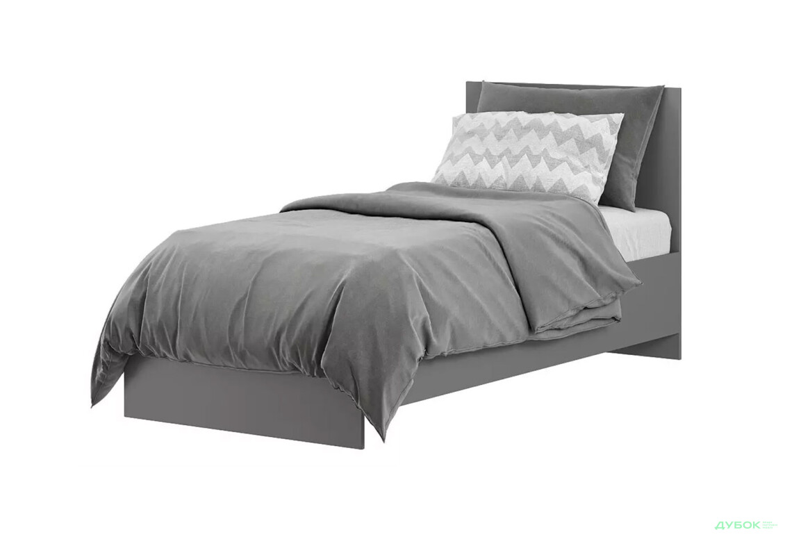 Ліжко Art In Head Light / Лайт 90х200 см, графіт