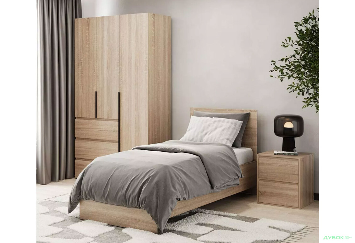 Зображення 2 - Ліжко Art In Head Light / Лайт 90х200 см, дуб сонома