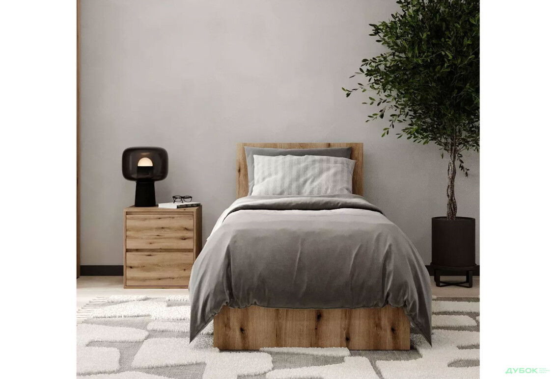 Зображення 3 - Ліжко Art In Head Light / Лайт 90х200 см, дуб евок