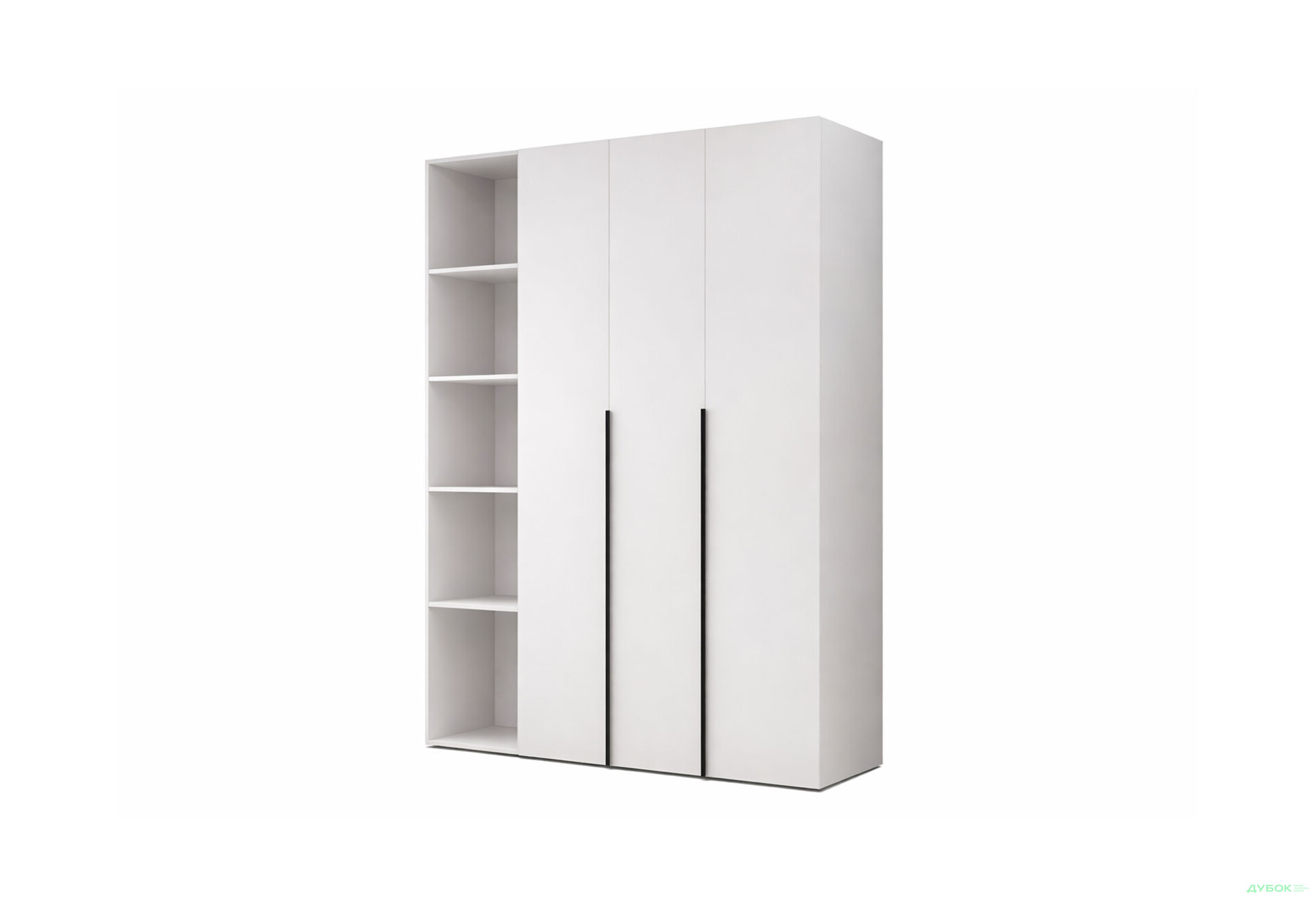 Зображення 1 - Шафа Art In Head Light / Лайт 3-дверна зі стелажем 160 см, білий діамант
