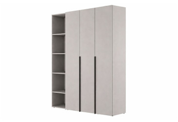 Шкаф Art In Head Light / Лайт 3-дверный со стеллажем 160 см, кашемир