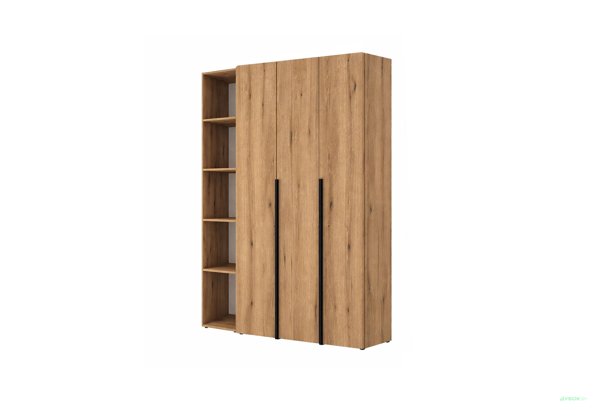 Зображення 1 - Шафа Art In Head Light / Лайт 3-дверна зі стелажем 160 см, дуб евок