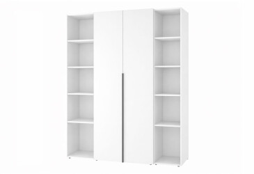 Шкаф Art In Head Light / Лайт 2-дверный с 2-мя стеллажами 160 см, белый бриллиант