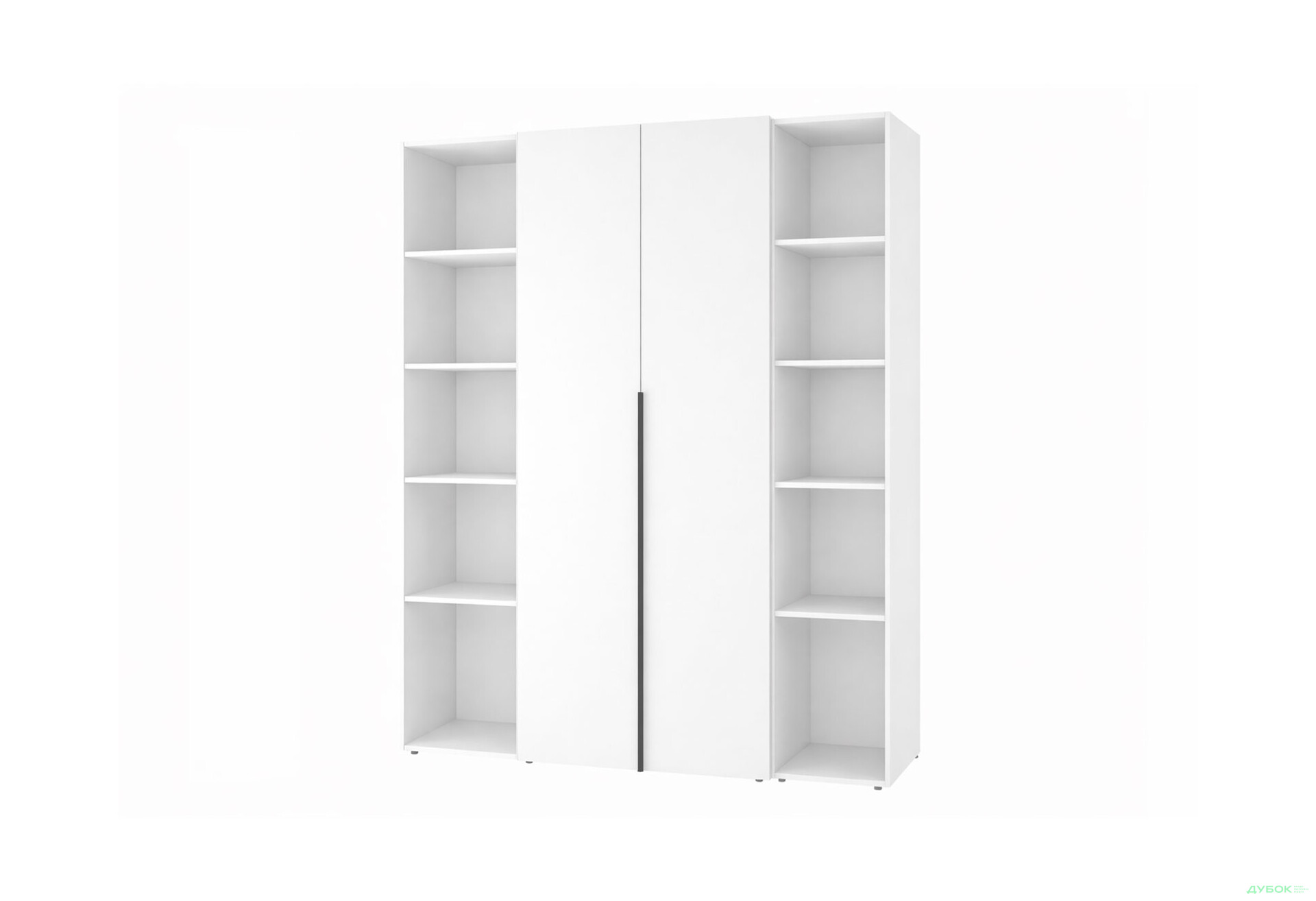 Зображення 1 - Шафа Art In Head Light / Лайт 2-дверна з 2-ма стелажами 160 см, білий діамант