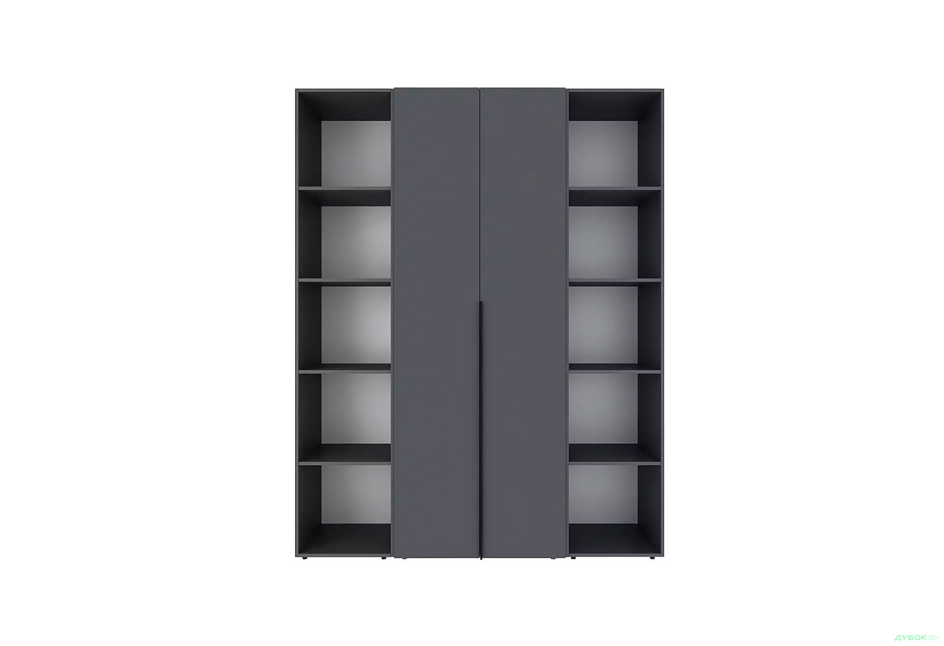 Изображение 4 - Шкаф Art In Head Light / Лайт 2-дверный с 2-мя стеллажами 160 см, графит