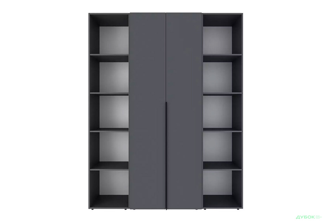 Изображение 4 - Шкаф Art In Head Light / Лайт 2-дверный с 2-мя стеллажами 160 см, графит
