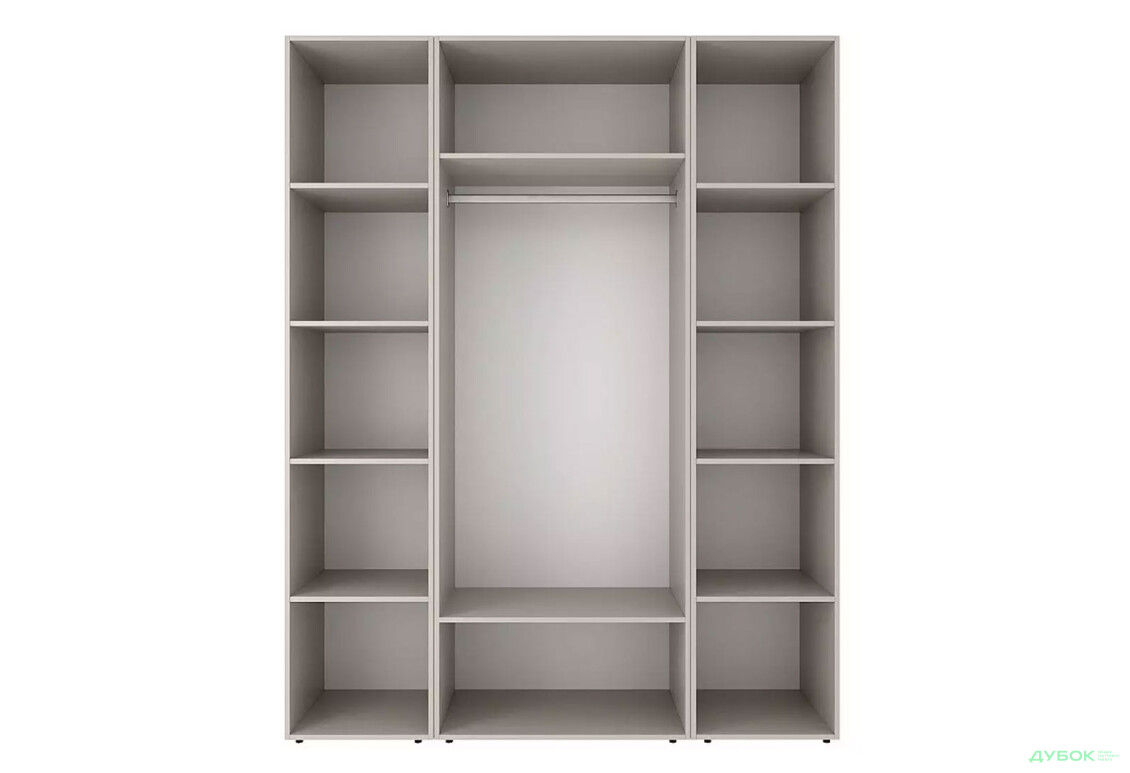 Зображення 5 - Шафа Art In Head Light / Лайт 2-дверна з 2-ма стелажами 160 см, кашемір