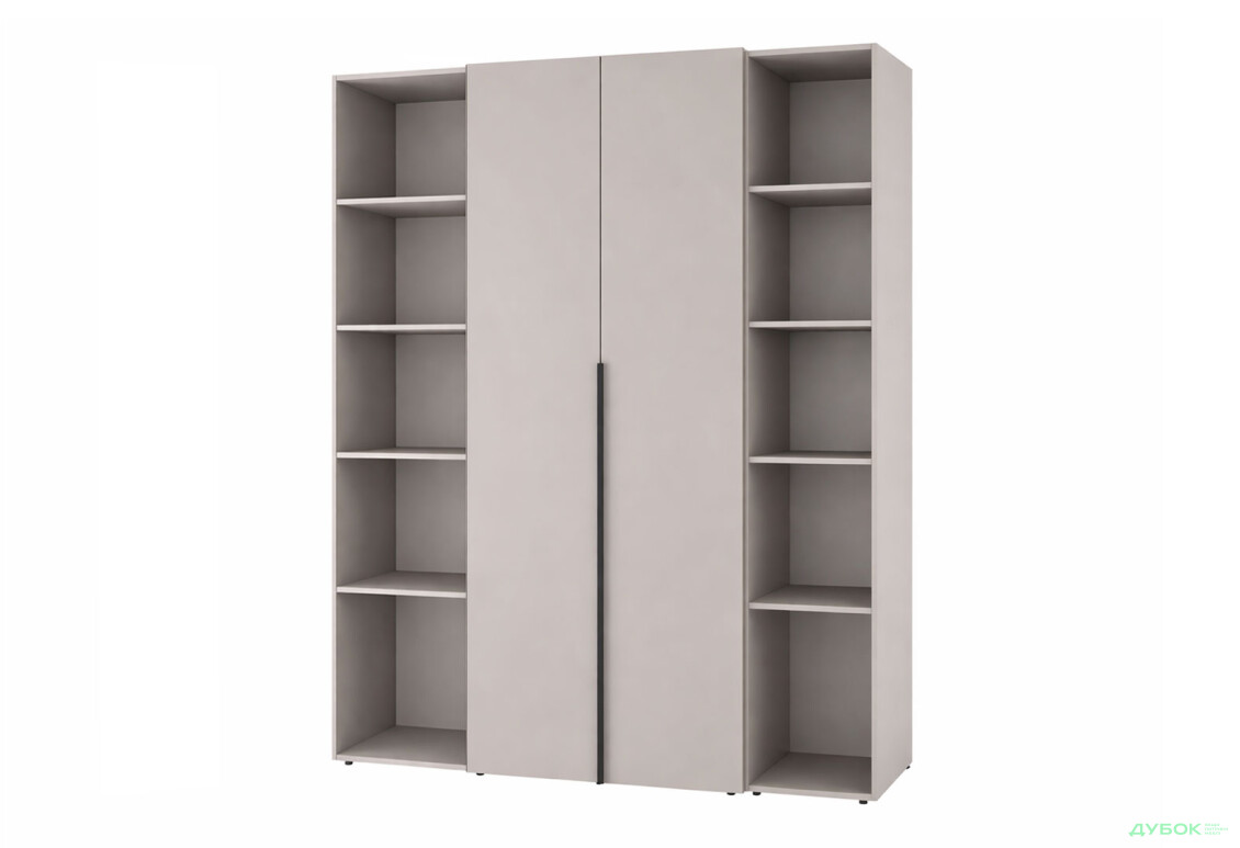 Шафа Art In Head Light / Лайт 2-дверна з 2-ма стелажами 160 см, кашемір