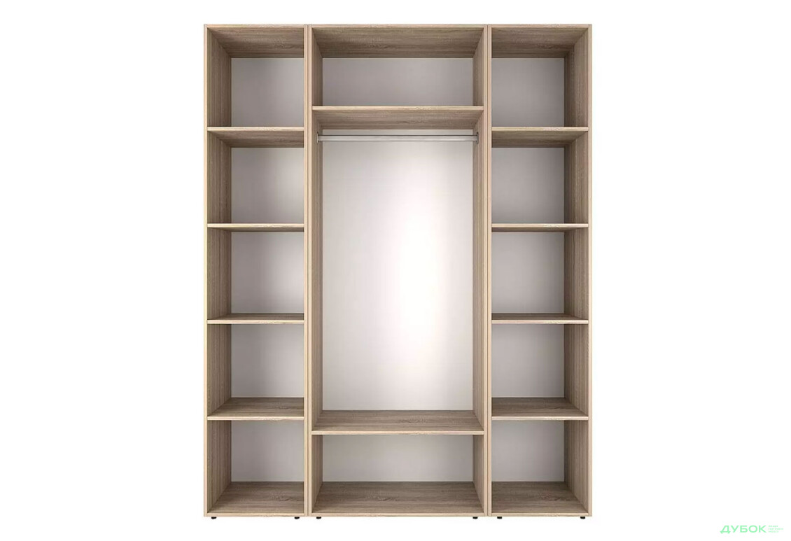 Изображение 5 - Шкаф Art In Head Light / Лайт 2-дверный с 2-мя стеллажами 160 см, дуб сонома