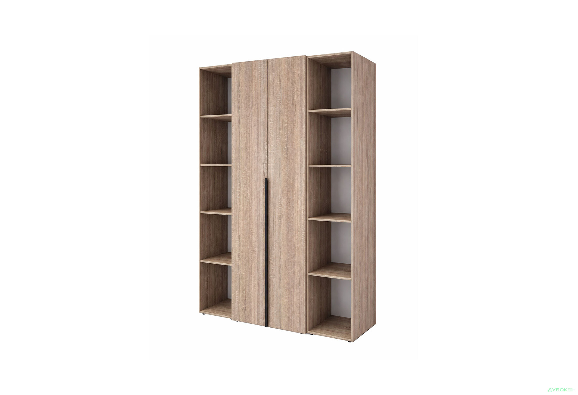 Изображение 1 - Шкаф Art In Head Light / Лайт 2-дверный с 2-мя стеллажами 160 см, дуб сонома