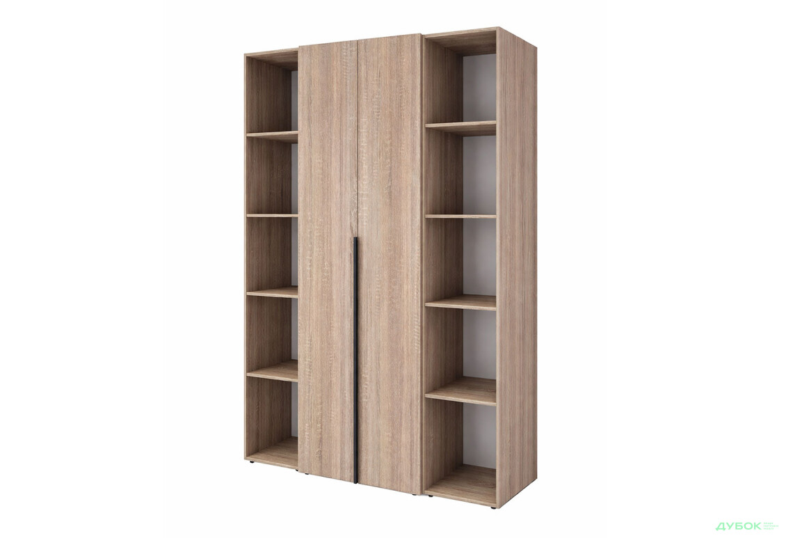 Шкаф Art In Head Light / Лайт 2-дверный с 2-мя стеллажами 160 см, дуб сонома