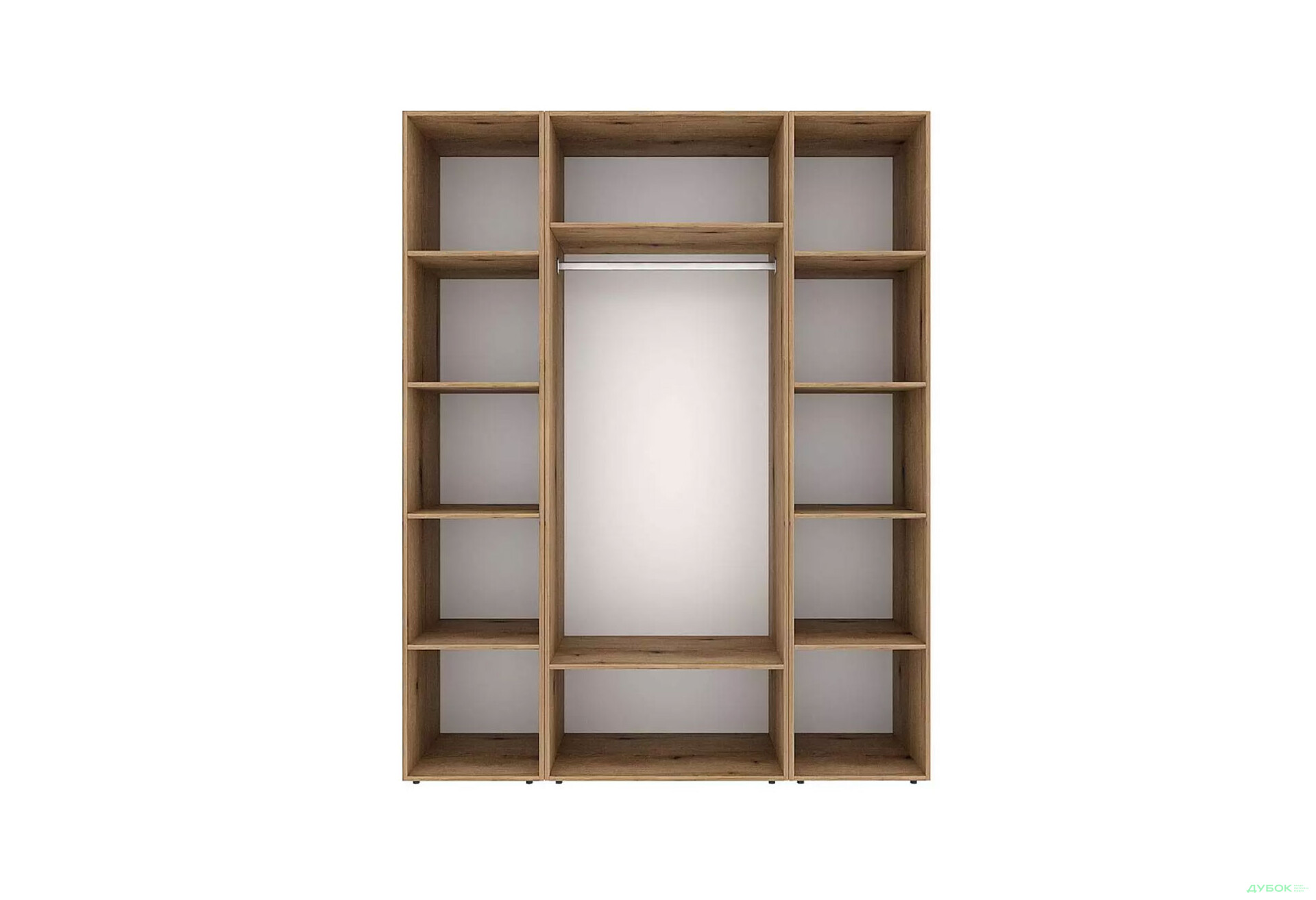 Изображение 5 - Шкаф Art In Head Light / Лайт 2-дверный с 2-мя стеллажами 160 см, дуб эвок