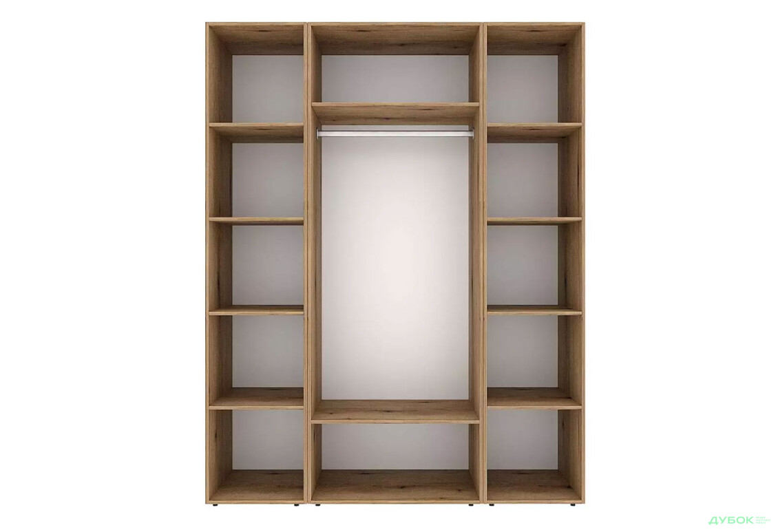 Изображение 5 - Шкаф Art In Head Light / Лайт 2-дверный с 2-мя стеллажами 160 см, дуб эвок