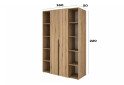 Изображение 6 - Шкаф Art In Head Light / Лайт 2-дверный с 2-мя стеллажами 160 см, дуб эвок