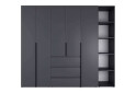 Зображення 4 - Шафа Art In Head Light / Лайт 5-дверна з 3-ма шухлядами і стелажем 240 см, графіт