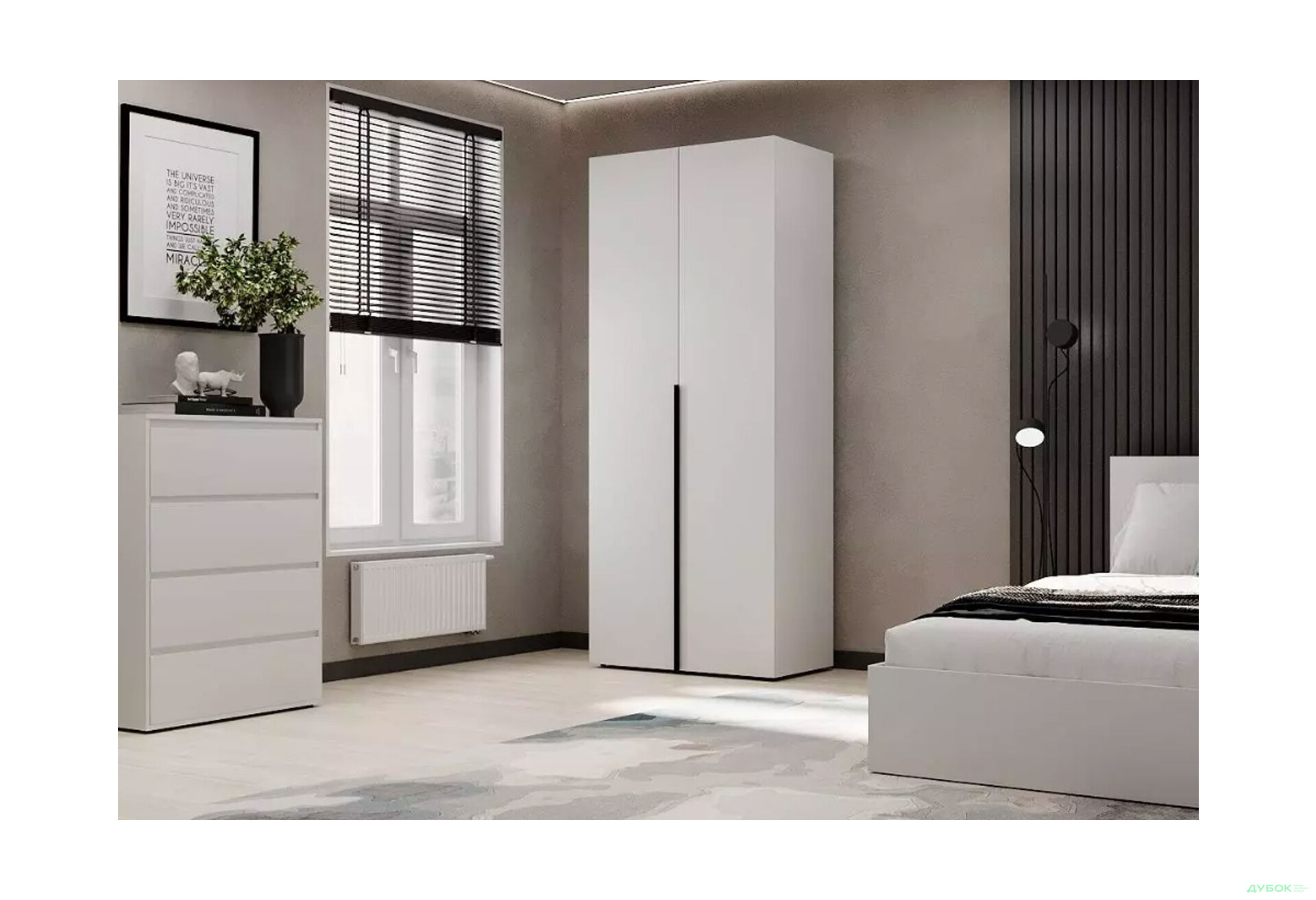 Изображение 2 - Шкаф Art In Head Light / Лайт 2-дверный 80 см, белый бриллиант