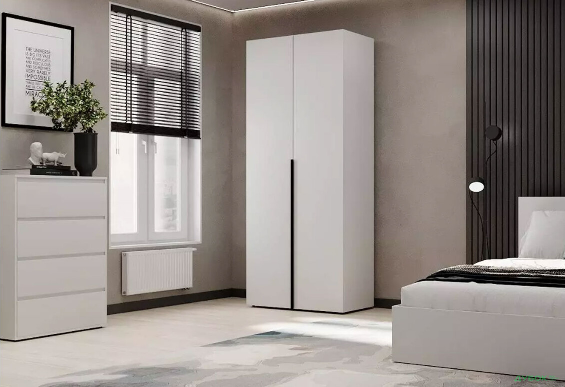 Изображение 2 - Шкаф Art In Head Light / Лайт 2-дверный 80 см, белый бриллиант