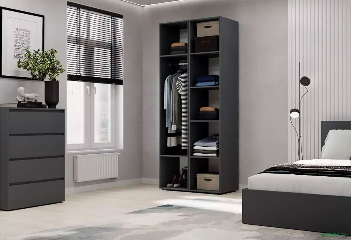 Изображение 3 - Шкаф Art In Head Light / Лайт 2-дверный 80 см, графит